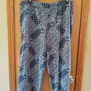 Denim & Co. Wide Leg Beach Pant NWOT 1XP